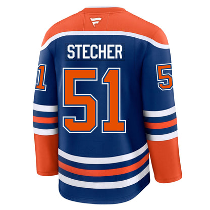 Troy Stecher Edmonton Oilers Fanatics Premium Home Jersey