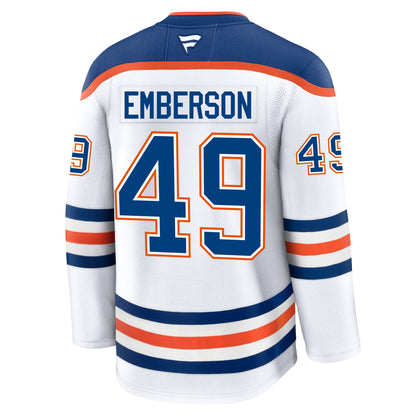 Ty Emberson Edmonton Oilers Fanatics Premium Away Jersey