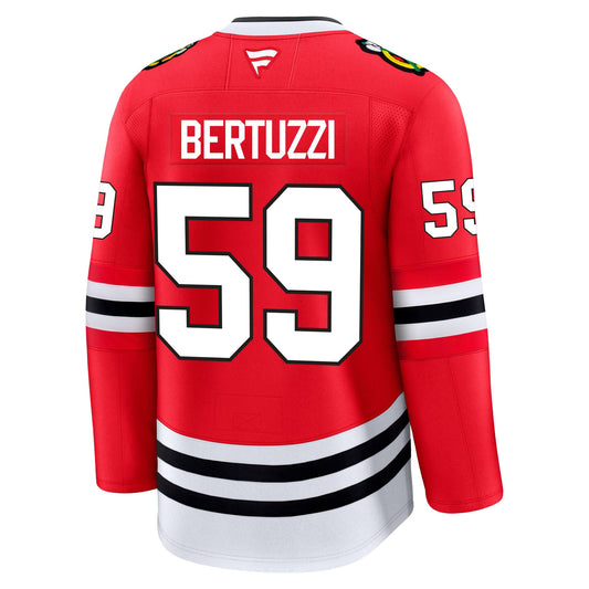 Tyler Bertuzzi Chicago Blackhawks Fanatics Premium Home Jersey