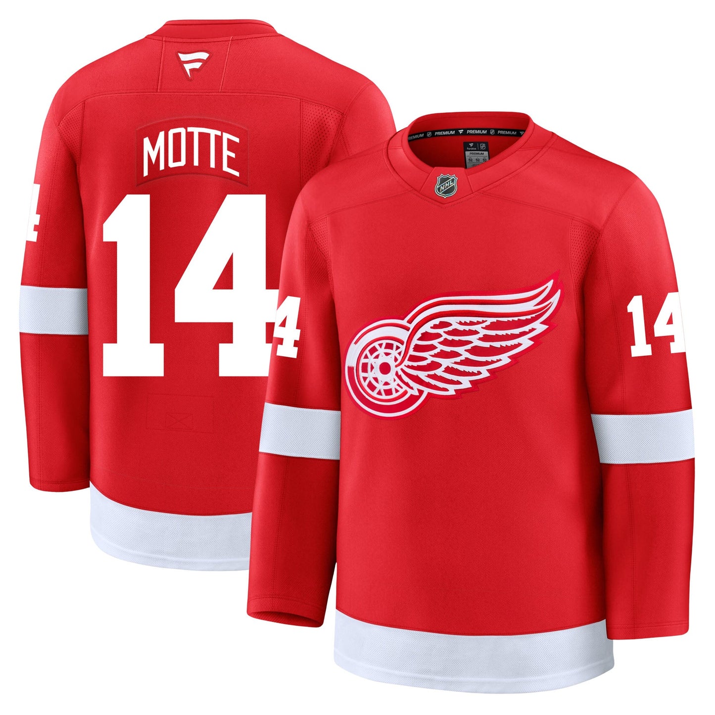 Tyler Motte Detroit Red Wings Fanatics Premium Home Jersey