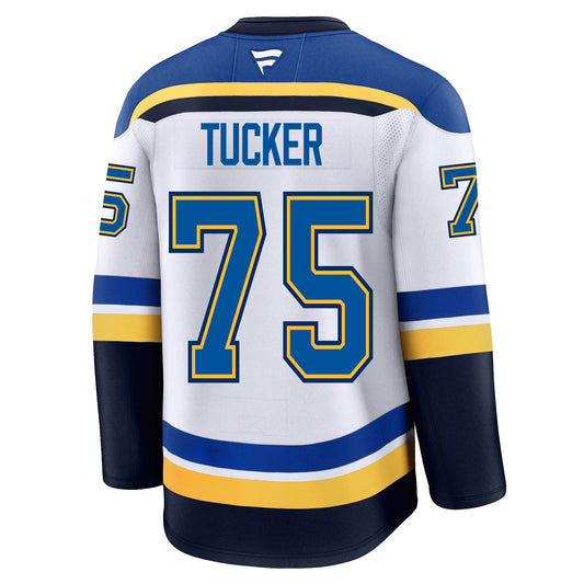 Tyler Tucker St. Louis Blues Fanatics Premium Away Jersey