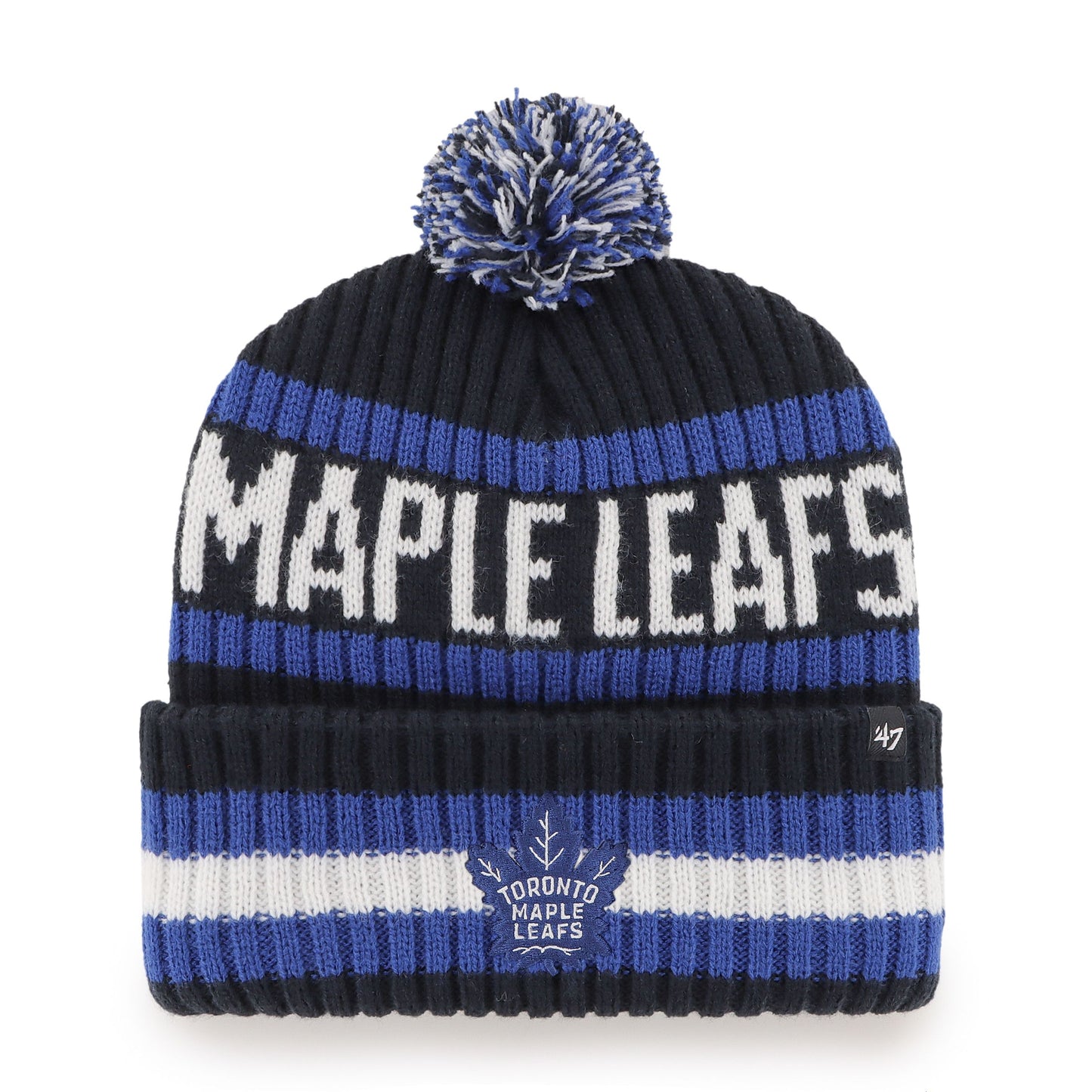 Toronto Maple Leafs - 47 'Bering' Cuff Knit Toque with Pom