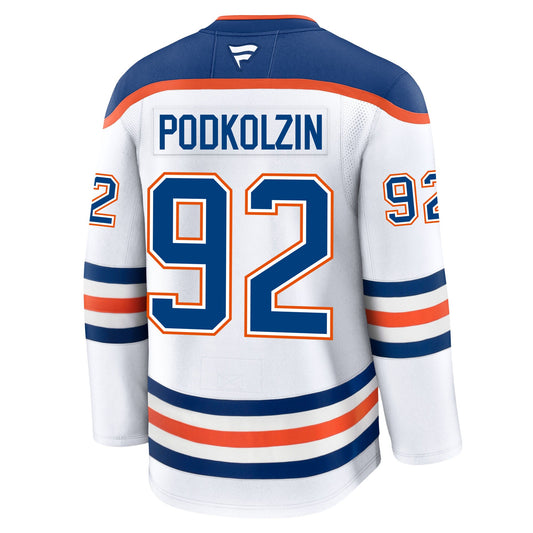 Vasily Podkolzin Edmonton Oilers Fanatics Premium Away Jersey