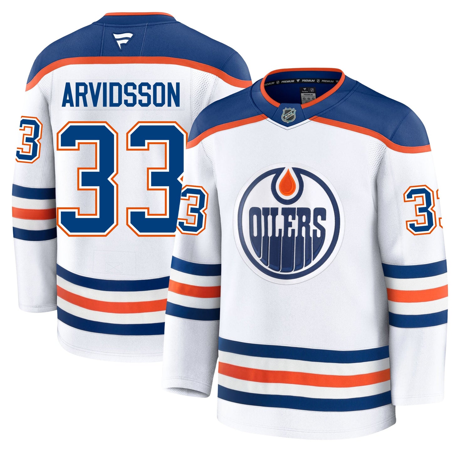 Viktor Arvidsson Edmonton Oilers Fanatics Premium Away Jersey