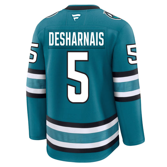 Vincent Desharnais San Jose Sharks Fanatics Premium Home Jersey