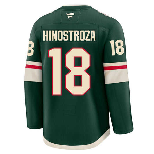 Vinnie Hinostroza Minnesota Wild Fanatics Premium Home Jersey
