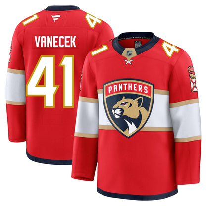 Vitek Vanecek Florida Panthers Fanatics Premium Home Jersey