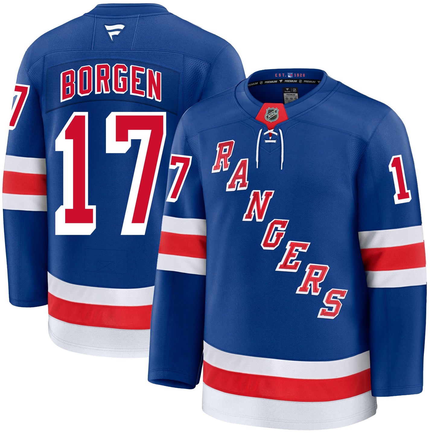 Will Borgen New York Rangers Fanatics Premium Home Jersey