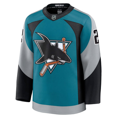 Will Smith San Jose Sharks Fanatics Alternate Premium Jersey