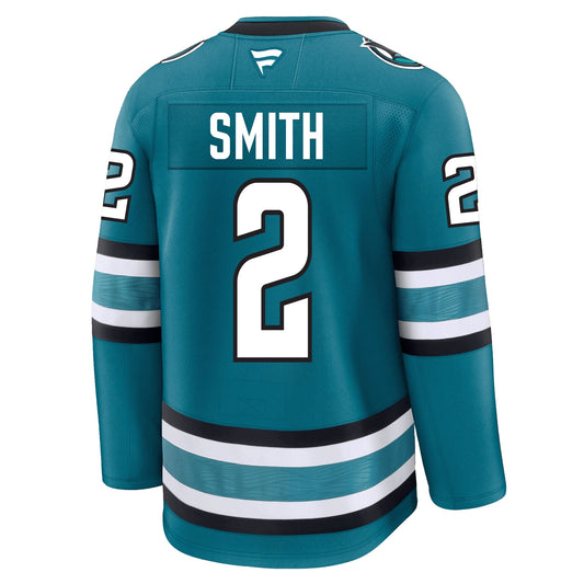 Will Smith San Jose Sharks Fanatics Premium Home Jersey