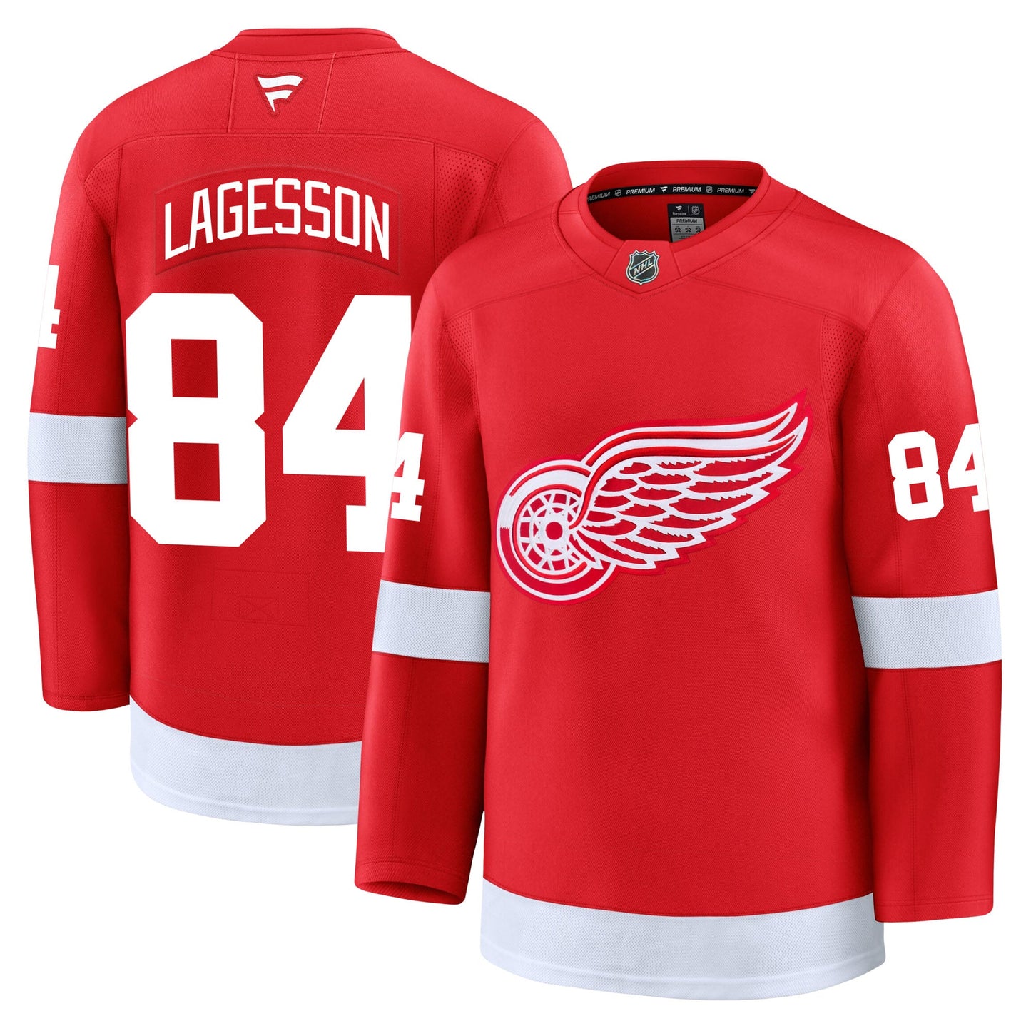 William Lagesson Detroit Red Wings Fanatics Premium Home Jersey