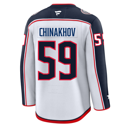 Yegor Chinakhov Columbus Blue Jackets Fanatics Premium Away Jersey