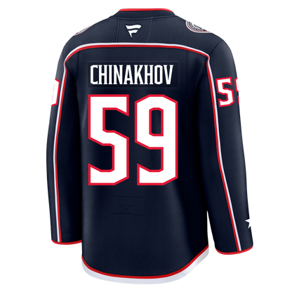 Yegor Chinakhov Columbus Blue Jackets Fanatics Premium Home Jersey