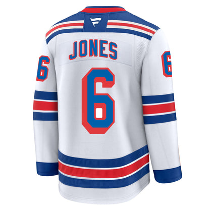Zac Jones New York Rangers Fanatics Premium Away Jersey