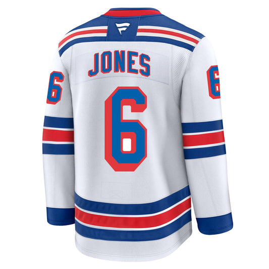 Zac Jones New York Rangers Fanatics Premium Away Jersey