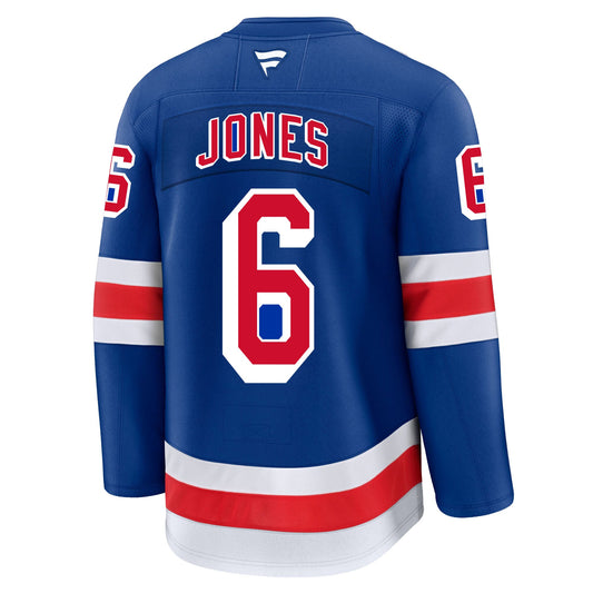 Zac Jones New York Rangers Fanatics Premium Home Jersey