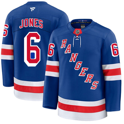 Zac Jones New York Rangers Fanatics Premium Home Jersey