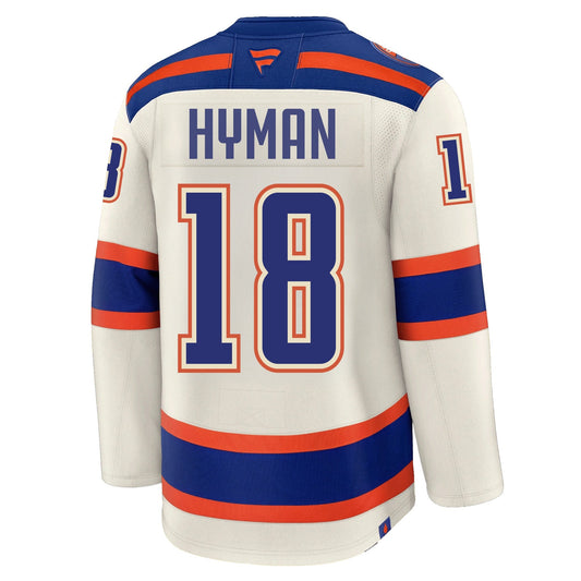 Zach Hyman Edmonton Oilers Fanatics Alternate Premium Jersey