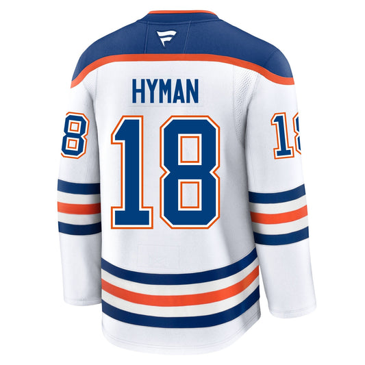 Zach Hyman Edmonton Oilers Fanatics Premium Away Jersey