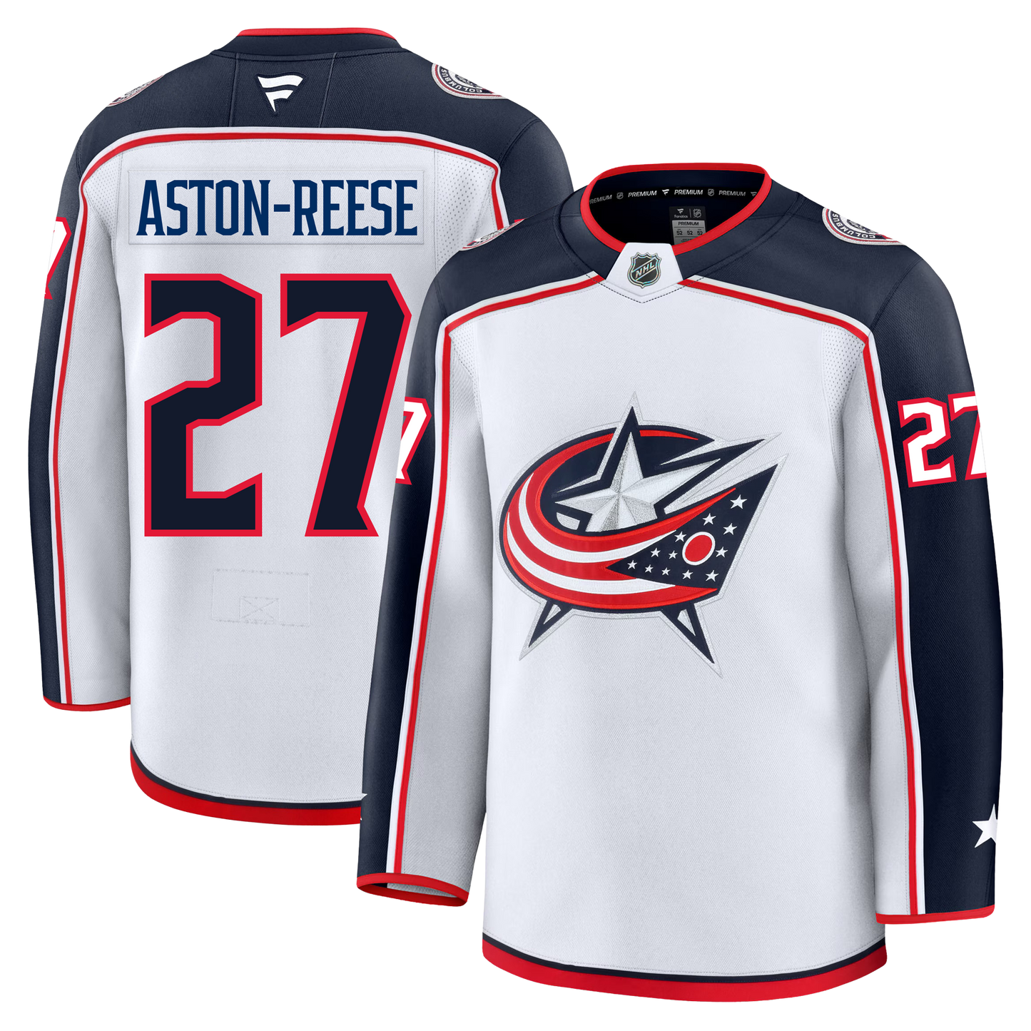 Zachary Aston Reese Columbus Blue Jackets Fanatics Premium Away Jersey
