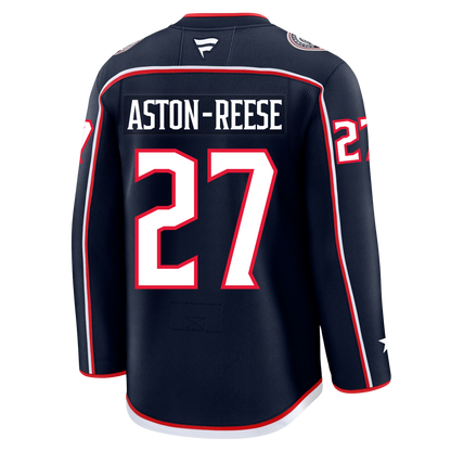 Zachary Aston Reese Columbus Blue Jackets Fanatics Premium Home Jersey