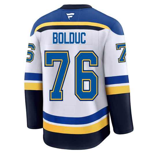 Zack Bolduc St. Louis Blues Fanatics Premium Away Jersey