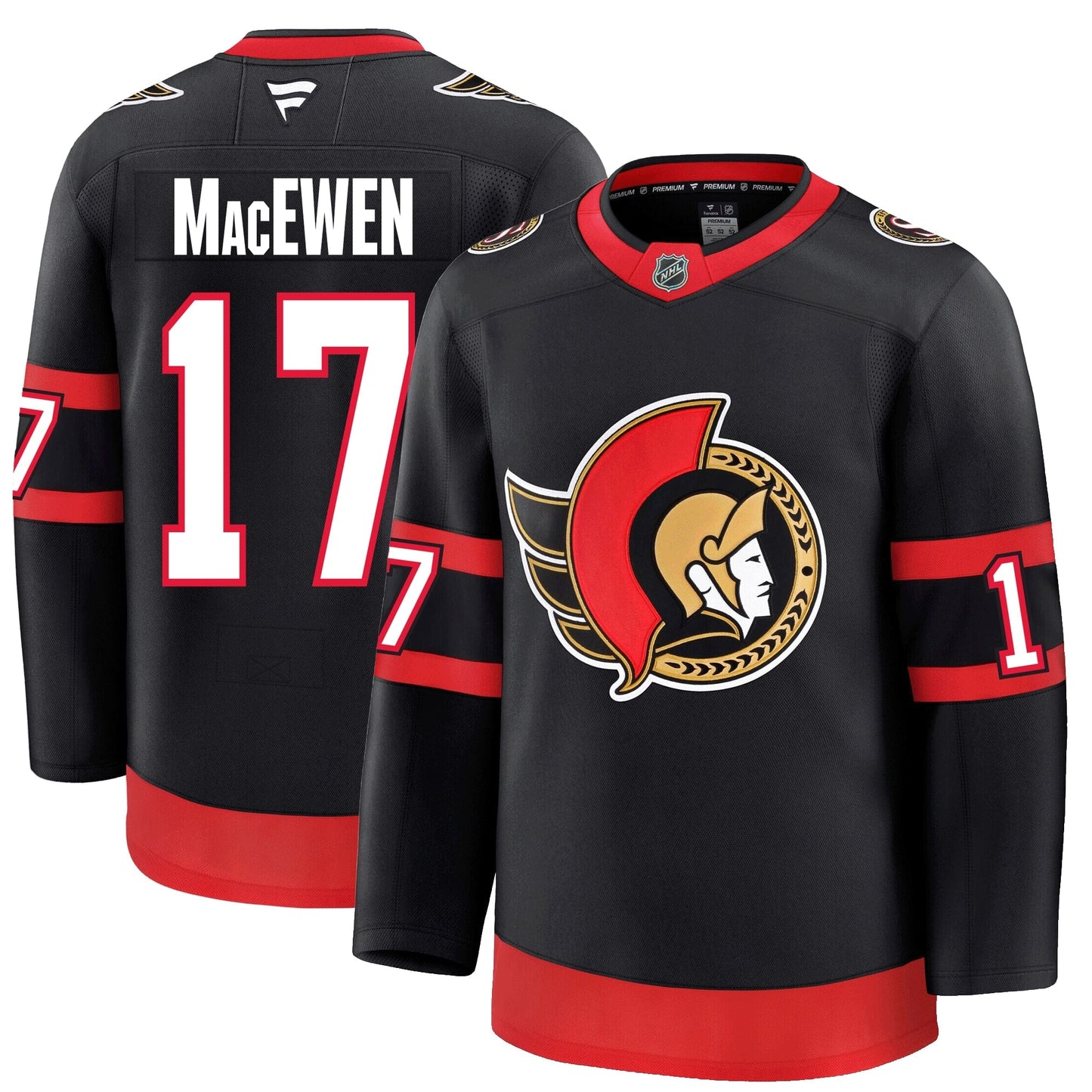 Zack Macewen Ottawa Senators Fanatics Premium Home Jersey