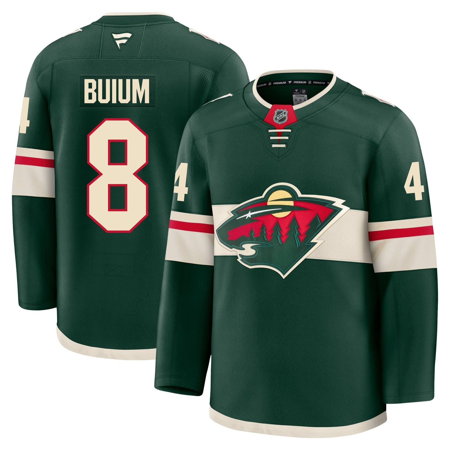 Zeev Buium Minnesota Wild Fanatics Premium Home Jersey