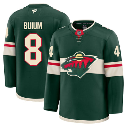 Zeev Buium Minnesota Wild Fanatics Premium Home Jersey