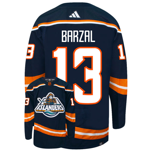 Mathew Barzal New York Islanders Adidas 2022 Primegreen Reverse Retro Authentic NHL Hockey Jersey