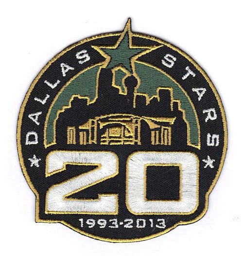 Dallas Stars 20th Anniversary Patch