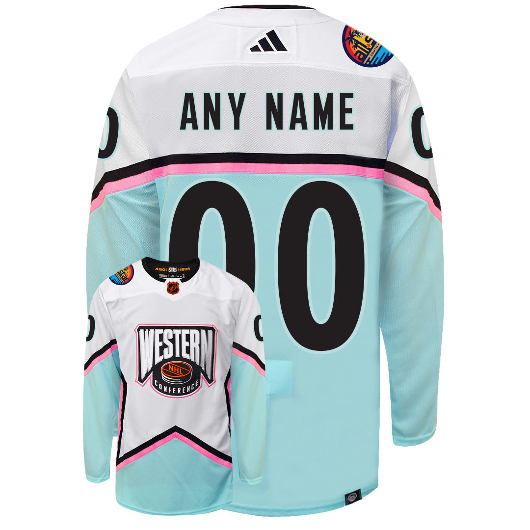 2023 NHL ALL STAR WESTERN CONFERENCE AUTHENTIC ADIDAS JERSEY WHITE - S –  Wave Time Thrift