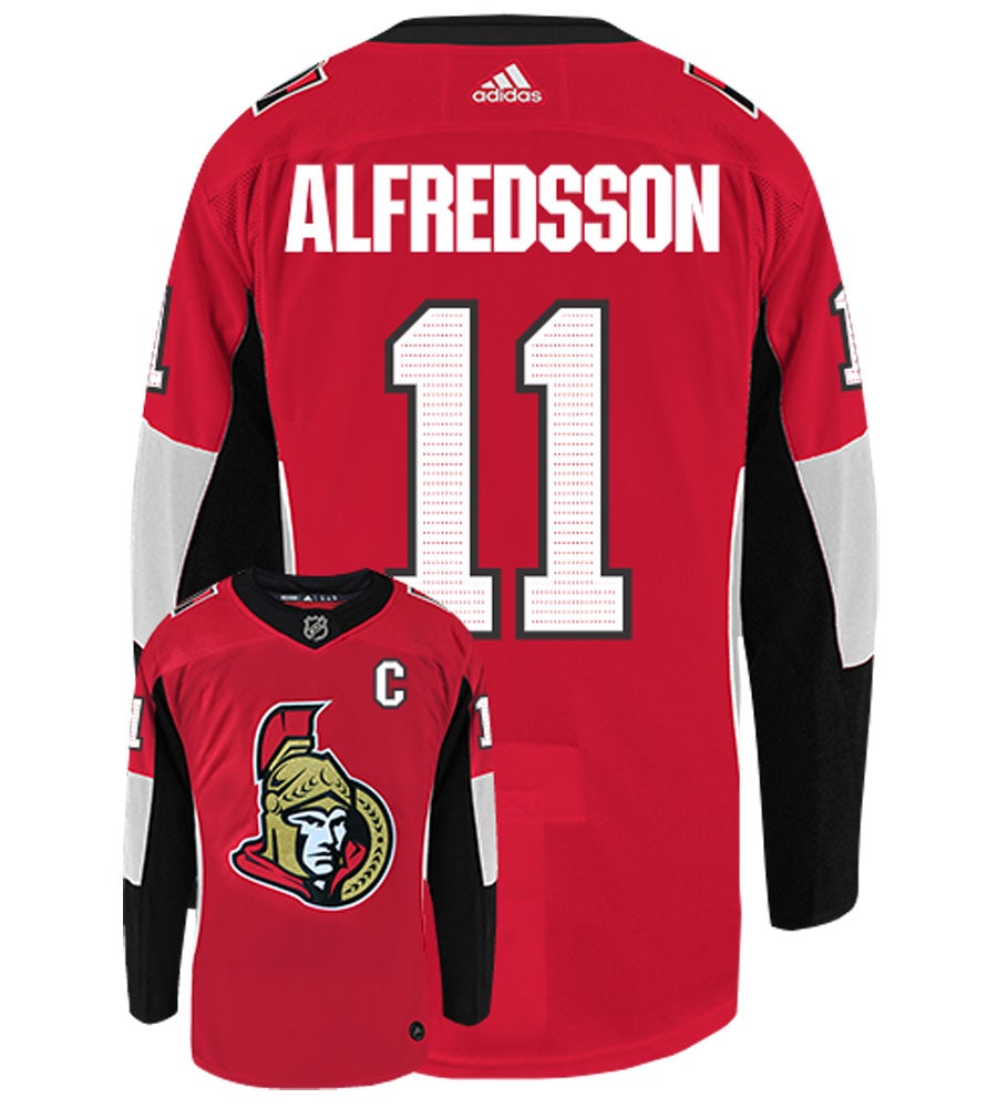 Daniel Alfredsson Ottawa Senators Adidas Authentic Home NHL Vintage Hockey Jersey