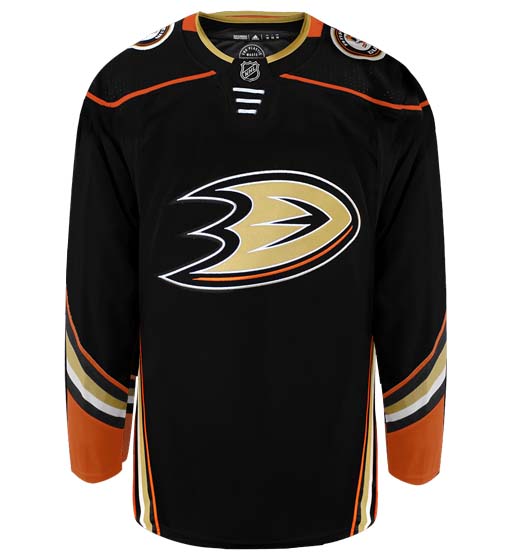 Anaheim Ducks Home Adidas Primegreen Authentic NHL Hockey Jersey  - Front View