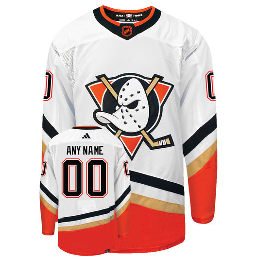Customizable Anaheim Ducks Adidas 2022 Primegreen Reverse Retro Authentic NHL Hockey Jersey