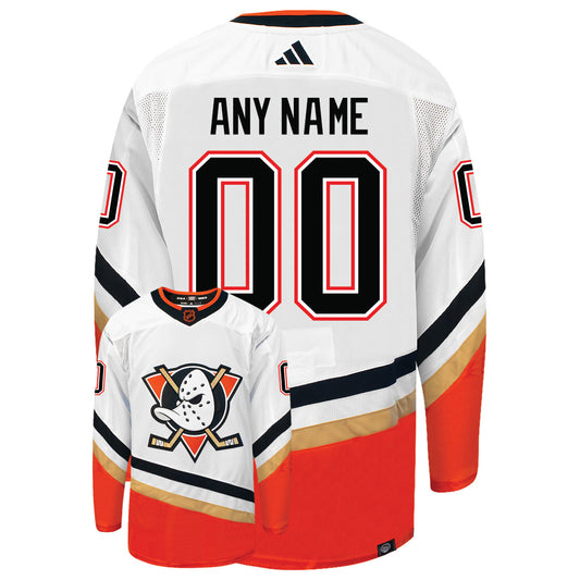 Customizable Anaheim Ducks Adidas 2022 Primegreen Reverse Retro Authentic NHL Hockey Jersey
