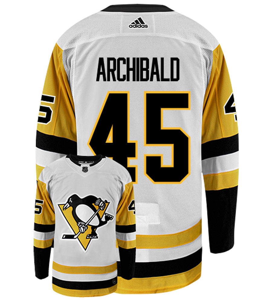 Josh Archibald Pittsburgh Penguins Adidas Authentic Away NHL Hockey Jersey
