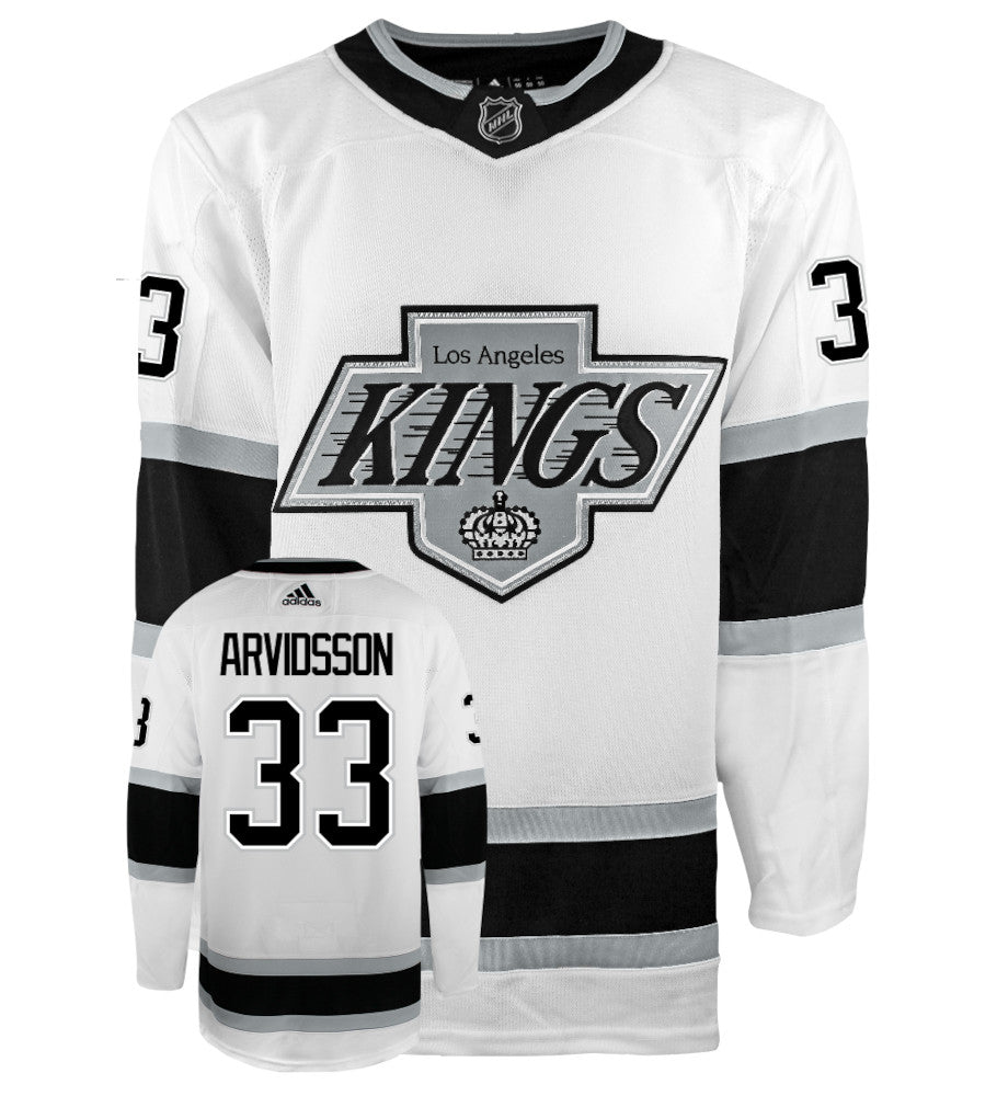 Viktor Arvidsson Los Angeles Kings Adidas Primegreen Alternate Authentic NHL Hockey Jersey - Front/Back View