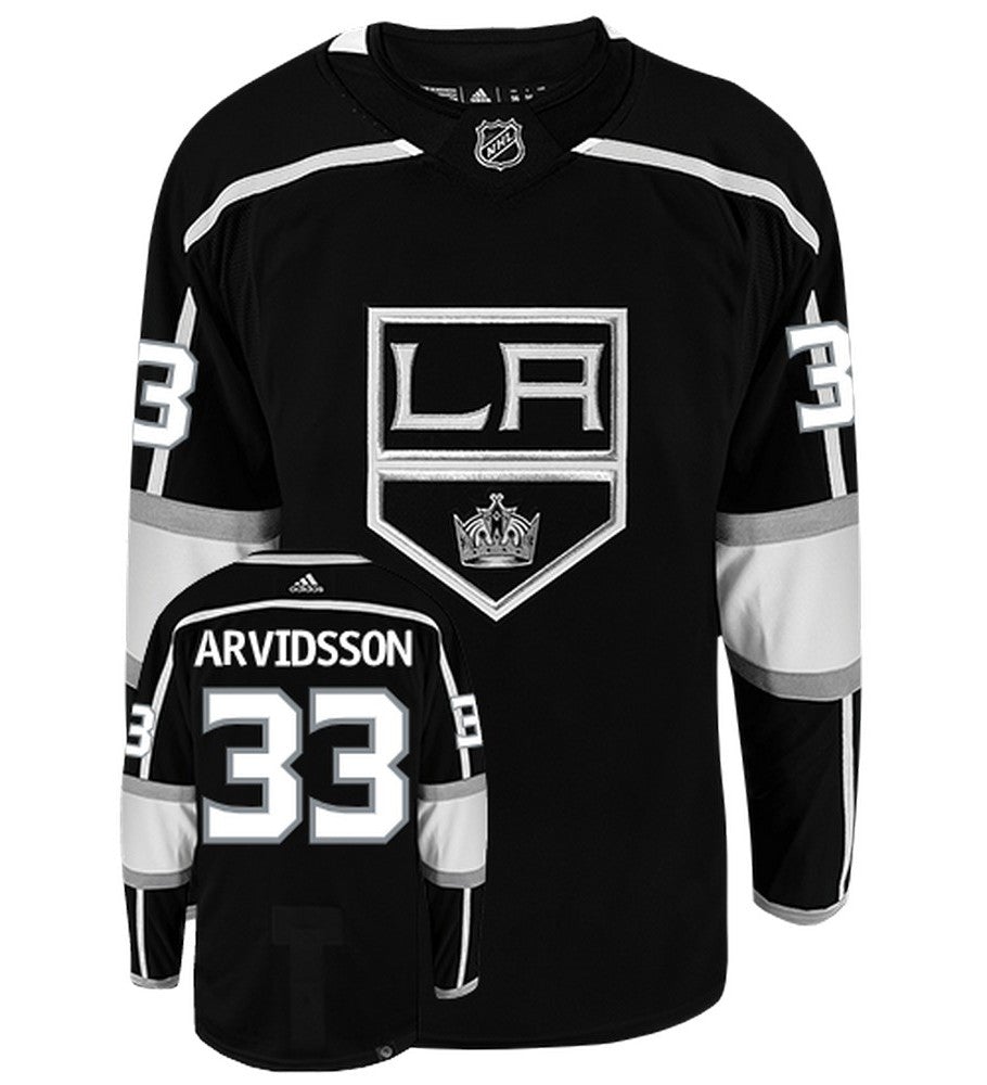 Viktor Arvidsson Los Angeles Kings Adidas Primegreen Home Authentic NHL Hockey Jersey - Front/Back  View