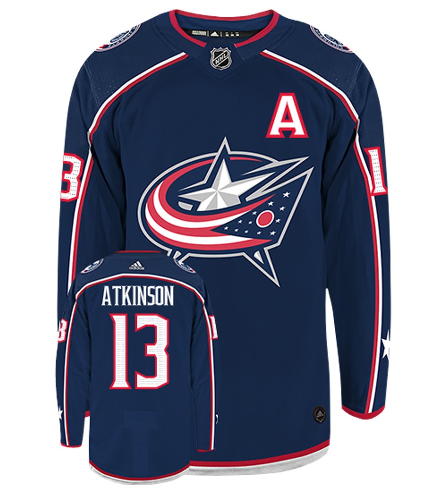 NWT Adidas Cam Atkinson Columbus Blue Jackets Home NHL Hockey Jersey 52