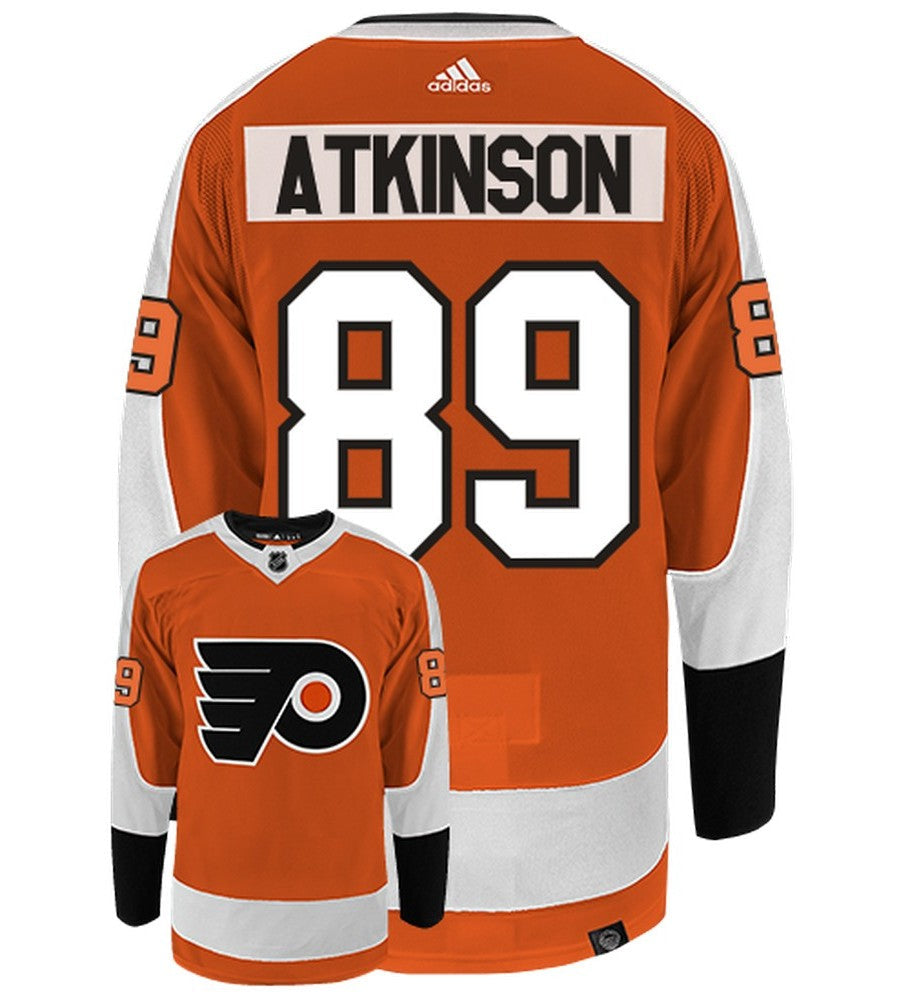 Cam Atkinson Philadelphia Flyers Adidas Primegreen Authentic Home NHL Hockey Jersey - Back/Front View