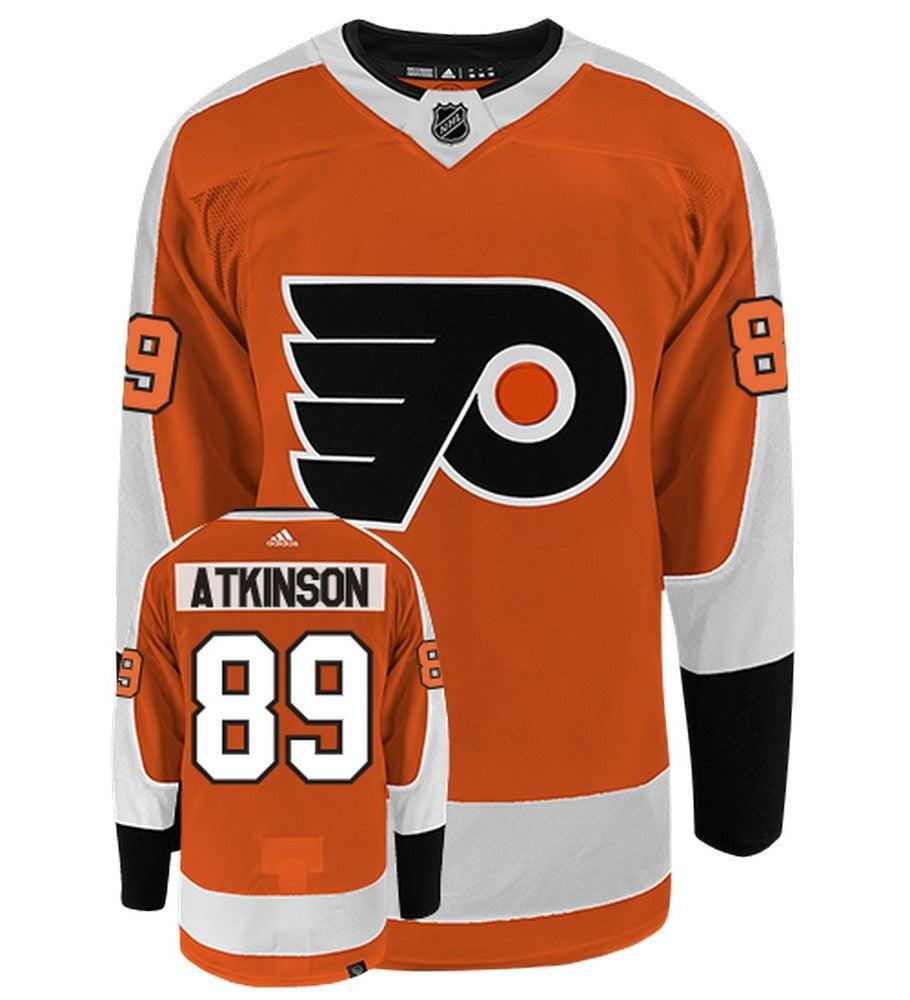 Cam Atkinson Philadelphia Flyers Adidas Primegreen Authentic Home NHL Hockey Jersey - Front/Back View