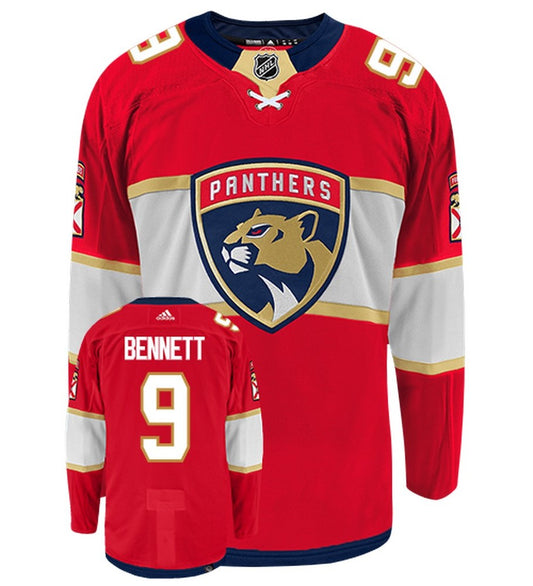 Sam Bennett Florida Panthers Adidas Primegreen Authentic Home NHL Hockey Jersey - Front/Back View