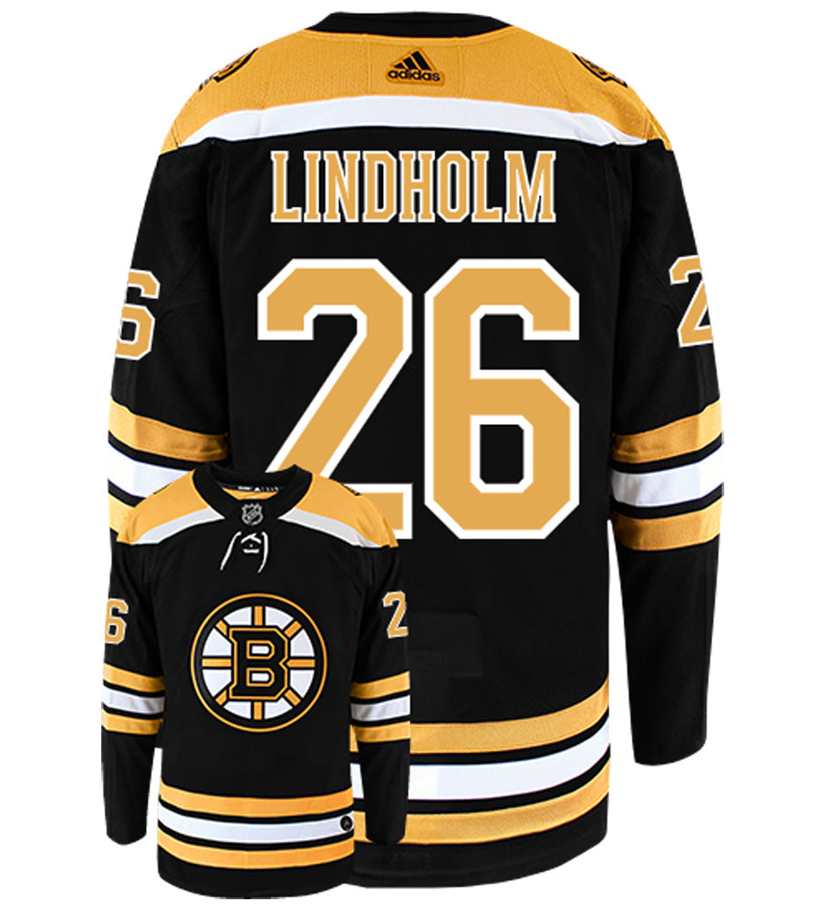 Par Lindholm Boston Bruins Adidas Authentic Home NHL Hockey Jersey