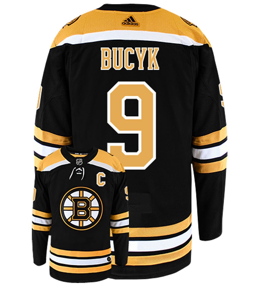 Johnny Bucyk Boston Bruins Adidas Authentic Home NHL Vintage Hockey Jersey