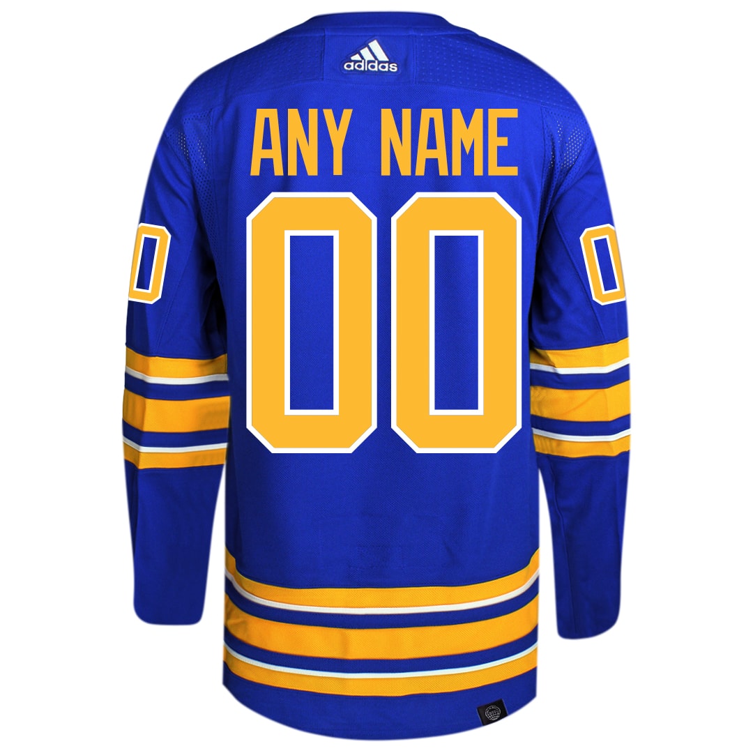 Customizable Buffalo Sabres Adidas Primegreen Authentic NHL Hockey