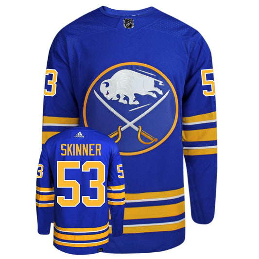 Jeff Skinner Buffalo Sabres Adidas Primegreen Authentic NHL Hockey Jersey - Front/Back View