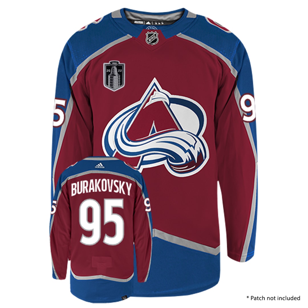 Andre Burakovsky Colorado Avalanche Adidas Primegreen Authentic NHL Hockey Jersey - Front/Back View