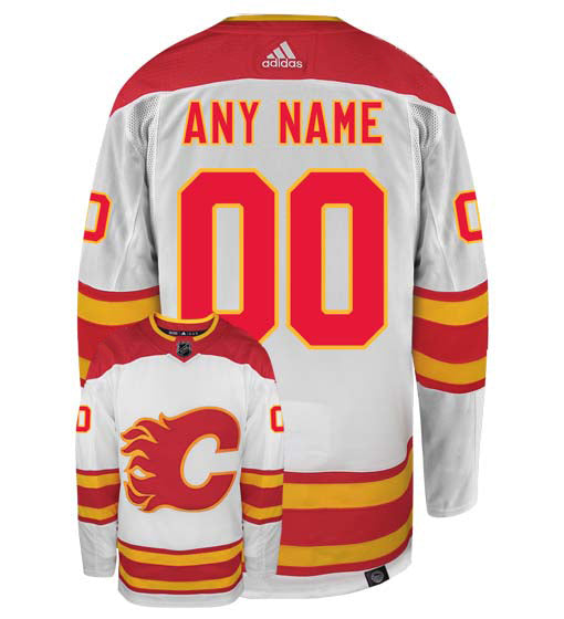 Customizable Calgary Flames Adidas Primegreen Authentic NHL Hockey Jersey