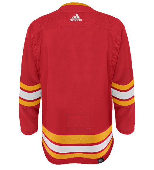 Calgary Flames Home Adidas Primegreen Authentic NHL Hockey Jersey - Back View